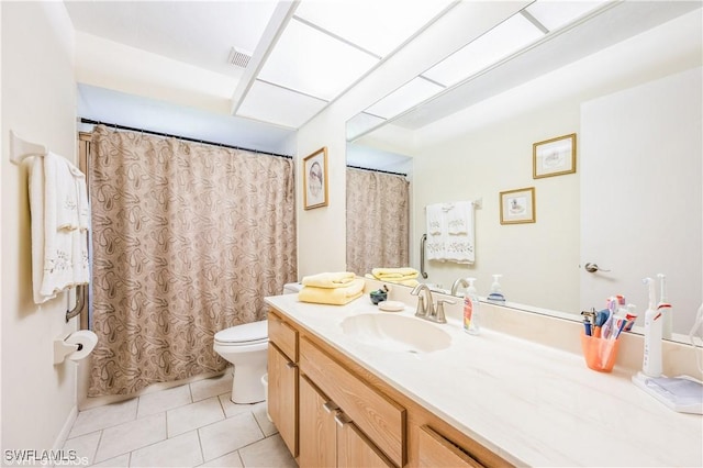 1021 Charlemagne Blvd, Naples, FL 34112 - full bath featuring tile patterned floors, vanity, and a shower with curtain