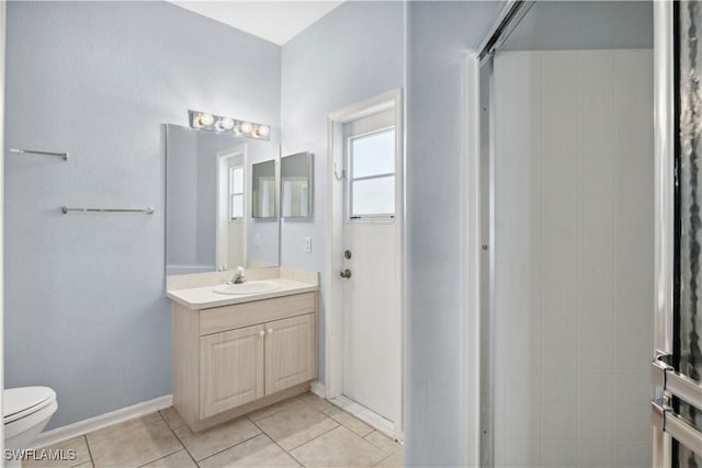 1023 SE 6th St, Cape Coral, FL 33990 - bathroom featuring vanity, tile patterned floors, and a shower