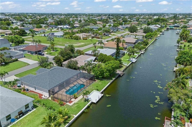 1023 SE 6th St, Cape Coral, FL 33990 - aerial view of property's location with a large body of water and nearby suburban area