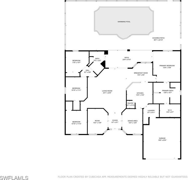 1023 SE 6th St, Cape Coral, FL 33990 - view of home floor plan