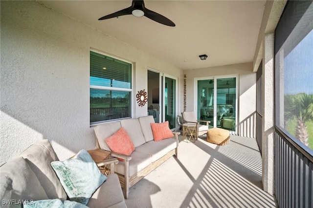 15887 Grassland Ln Unit 4622, Punta Gorda, FL 33982 - balcony with a ceiling fan