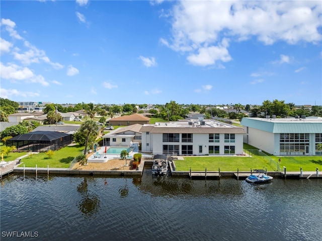 4938 Vincennes St Unit 3, Cape Coral, FL 33904 - aerial view of residential area featuring a large body of water