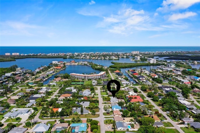 165 4th St, Bonita Springs, FL 34134 - aerial perspective of suburban area with a nearby body of water