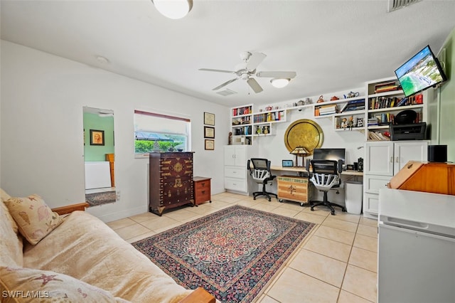 165 4th St, Bonita Springs, FL 34134 - office space with light tile patterned floors and a ceiling fan