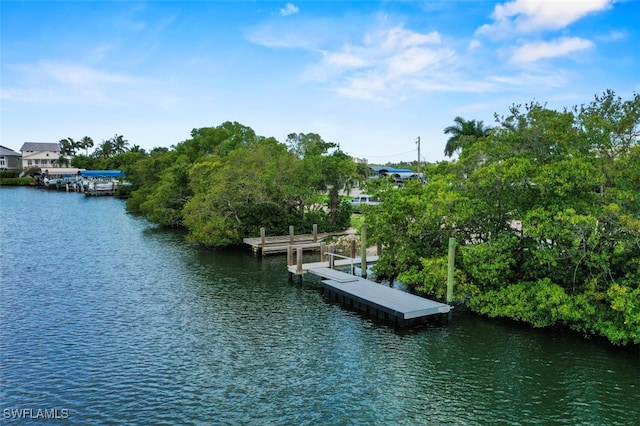 165 4th St, Bonita Springs, FL 34134 - dock area featuring a water view
