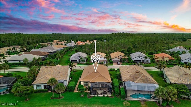 14274 Arrow Point Ct, Estero, FL 33928 - aerial view of residential area with a forest