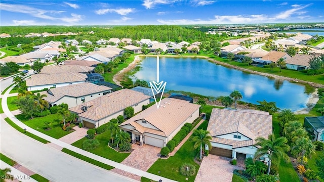 14274 Arrow Point Ct, Estero, FL 33928 - aerial view of residential area with a large body of water