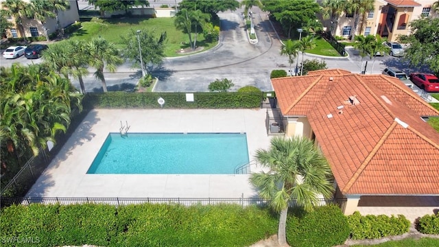 4154 Castilla Cir Unit 204, Fort Myers, FL 33916 - view from above of property featuring a pool