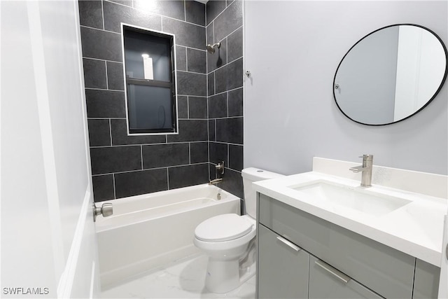 2714 2nd St SW, Lehigh Acres, FL 33976 - full bathroom featuring vanity and bathtub / shower combination
