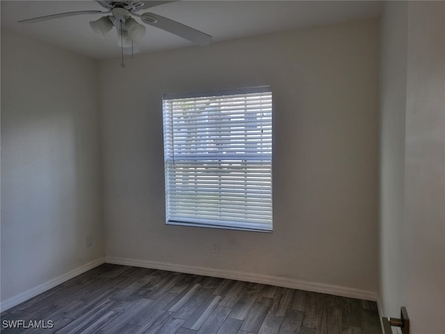 8313 Bernwood Cove Loop Unit 1211, Fort Myers, FL 33966 - unfurnished room with a ceiling fan and wood finished floors