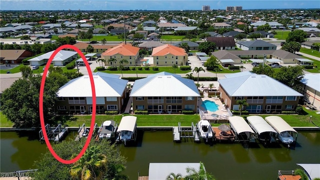 841 SW 47th Ter Unit 206, Cape Coral, FL 33914 - aerial view of residential area with a large body of water