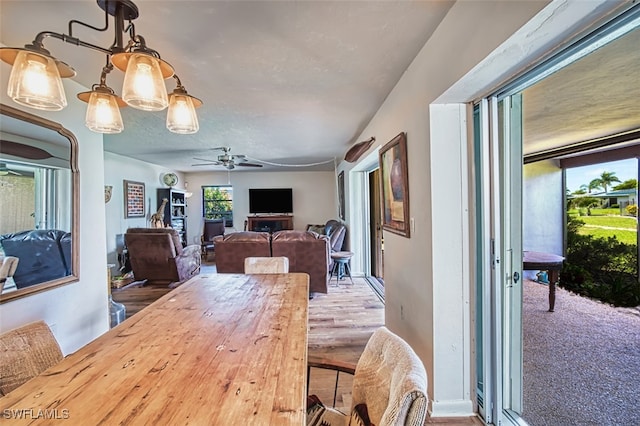 5554 Hamlet Ln, Fort Myers, FL 33919 - dining room featuring a ceiling fan