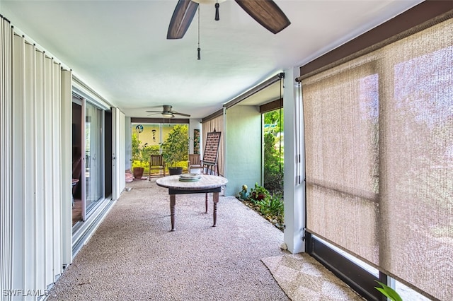 5554 Hamlet Ln, Fort Myers, FL 33919 - sunroom / solarium with ceiling fan and healthy amount of natural light