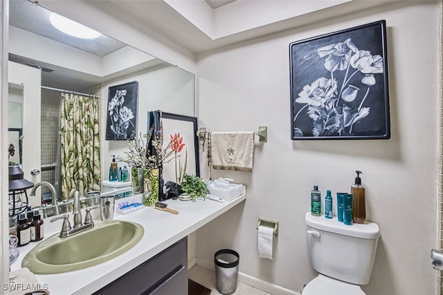 5554 Hamlet Ln, Fort Myers, FL 33919 - bathroom featuring vanity and curtained shower