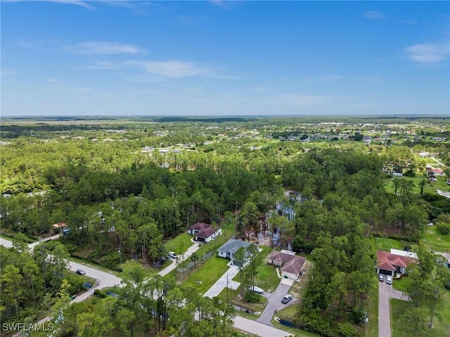 3990 27th Ave NE, Naples, FL 34120 - aerial overview of property's location with a heavily wooded area