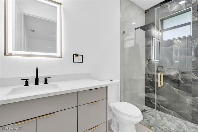 1018 Calvin Ave, Lehigh Acres, FL 33972 - bathroom with vanity and a marble finish shower