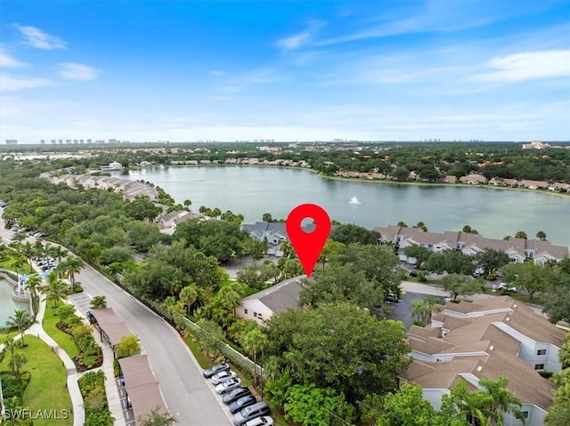 2810 Citrus Lake Dr Unit U101, Naples, FL 34109 - aerial perspective of suburban area featuring a large body of water