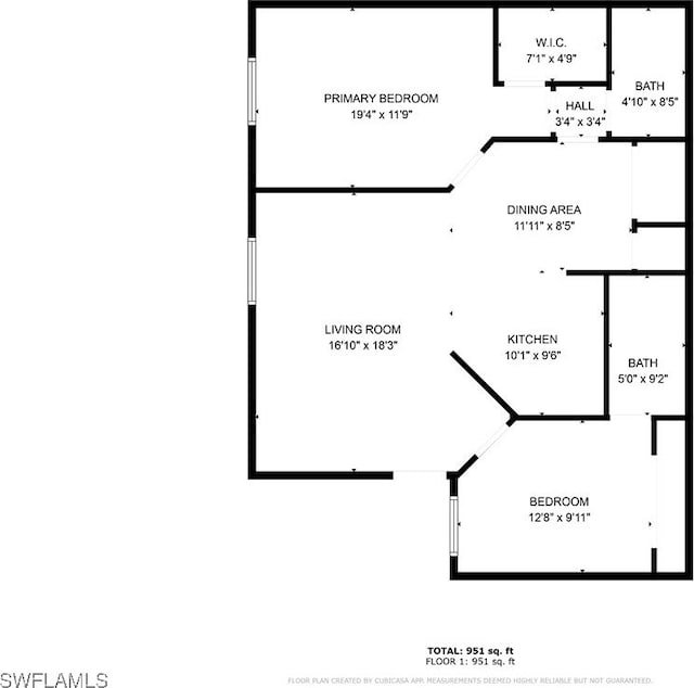1763 Four Mile Cove Pkwy Unit 611, Cape Coral, FL 33990 - view of room layout