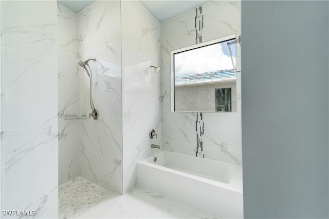 4002 22nd St SW, Lehigh Acres, FL 33976 - bathroom with marble finish floors