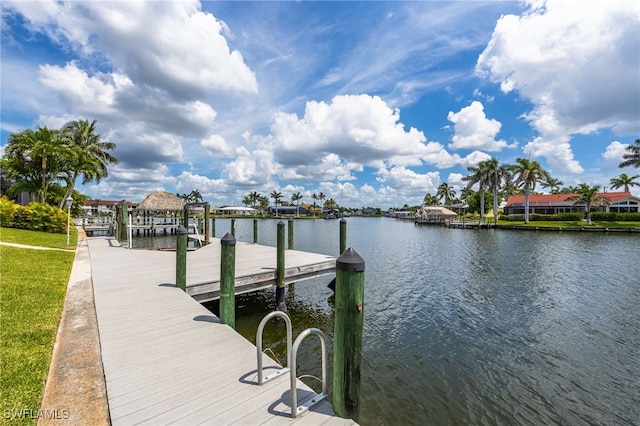 1167 SW 57th St, Cape Coral, FL 33914 - dock with a water view