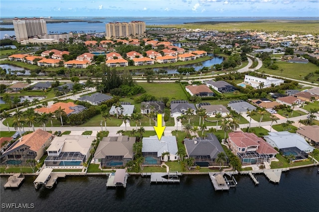 1167 SW 57th St, Cape Coral, FL 33914 - aerial view of residential area featuring a nearby body of water