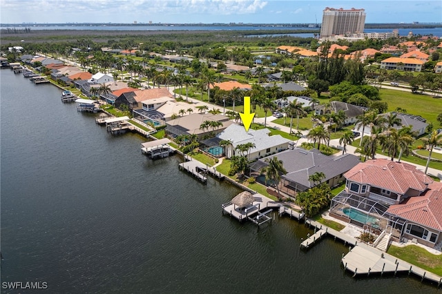 1167 SW 57th St, Cape Coral, FL 33914 - aerial view of residential area with a nearby body of water