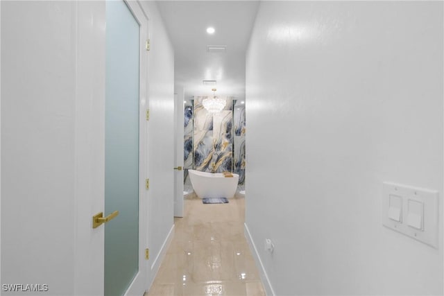 192 Herron Rd, North Fort Myers, FL 33903 - corridor featuring baseboards