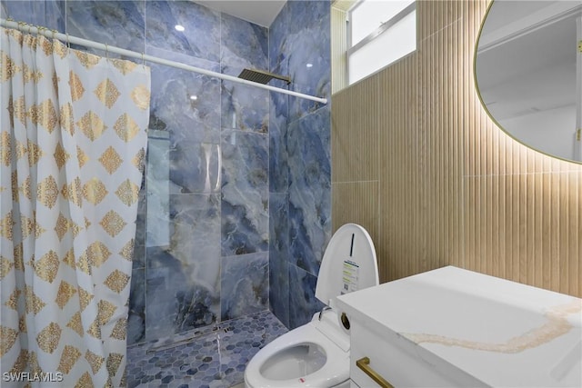 192 Herron Rd, North Fort Myers, FL 33903 - full bathroom featuring a marble finish shower and vanity