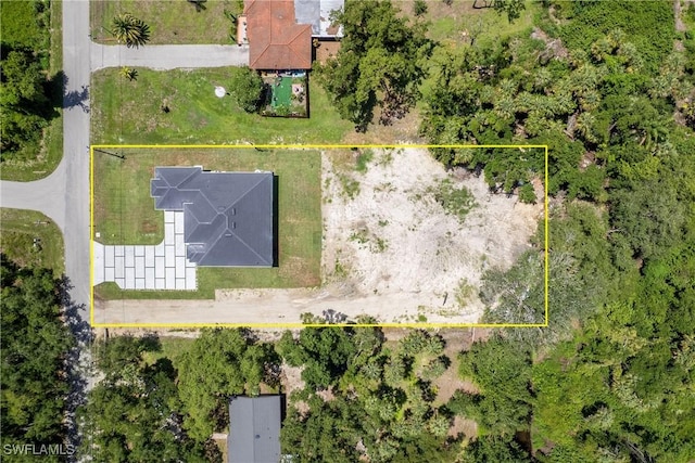 192 Herron Rd, North Fort Myers, FL 33903 - aerial view of property's location with property parcel outlined