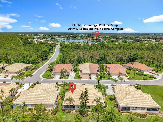 20698 Marathona Ct, North Fort Myers, FL 33917 - aerial view of residential area with a nearby body of water