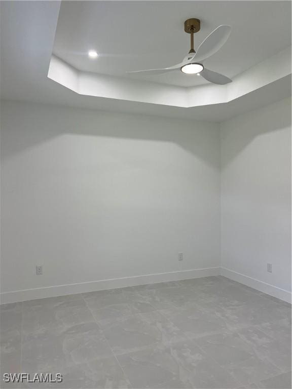 756 Chemstrand St E, Lehigh Acres, FL 33974 - unfurnished room featuring a ceiling fan and baseboards