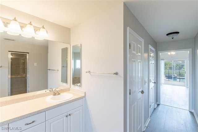 4200 SW 3rd Ave, Cape Coral, FL 33914 - bathroom with vanity and wood finished floors