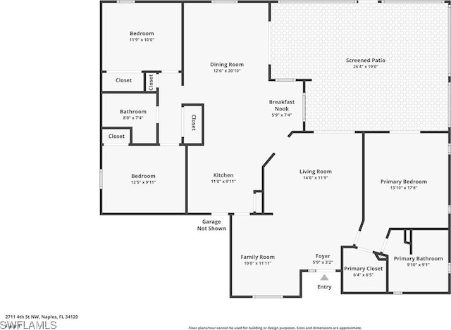 2711 4th St NW, Naples, FL 34120 - view of property floor plan
