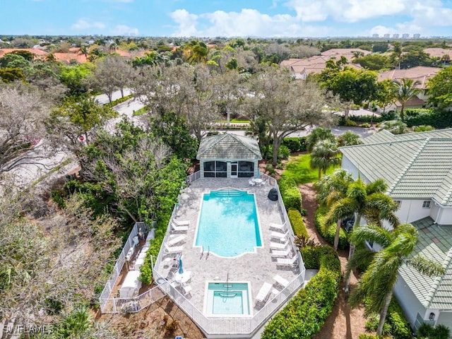 26690 Egrets Landing Dr Unit 101, Bonita Springs, FL 34134 - aerial view of residential area with a pool