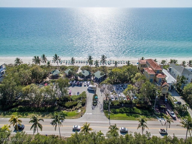 26690 Egrets Landing Dr Unit 101, Bonita Springs, FL 34134 - aerial view of property's location featuring waterfront with a beach