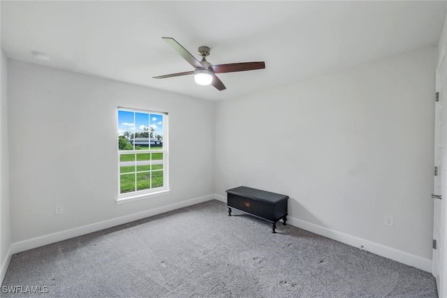 3457 NE 18th Pl, Cape Coral, FL 33909 - carpeted spare room featuring a ceiling fan and a smoke detector