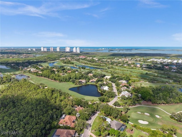 24881 Pennyroyal Dr, Bonita Springs, FL 34134 - aerial view of property's location with a nearby body of water and nearby suburban area