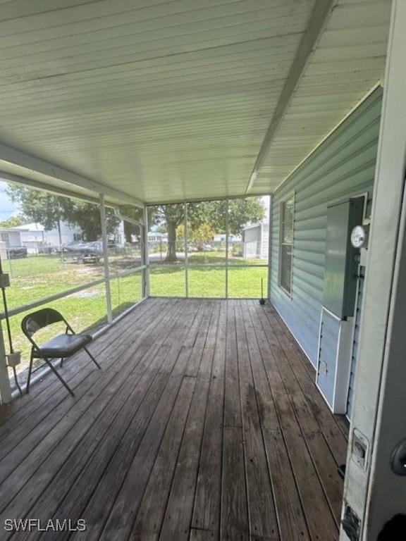 539 E Pasadena Ave, Clewiston, FL 33440 - wooden terrace with a lawn