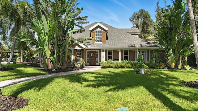 15840 S Pebble Ln, Fort Myers, FL 33912 - view of front facade featuring a front yard and roof with shingles
