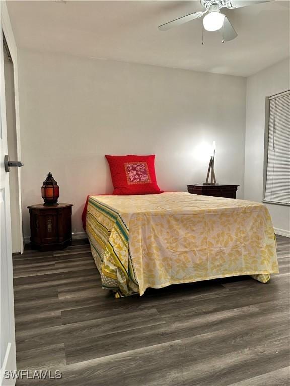 2675 70th Ave NE, Naples, FL 34120 - bedroom featuring wood finished floors and a ceiling fan