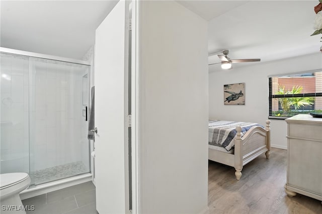 1506 Mainsail Dr Unit 1, Naples, FL 34114 - bedroom featuring wood finished floors and a ceiling fan