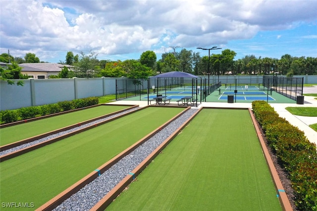 374 Deauville Loop, Naples, FL 34114 - view of home's community featuring a bocce ball area and a tennis court