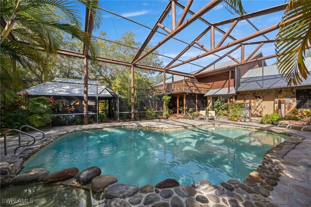 1181 Aspen Blvd, Labelle, FL 33935 - swimming pool featuring a patio area