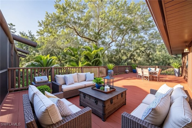 1181 Aspen Blvd, Labelle, FL 33935 - deck featuring outdoor lounge area and outdoor dining area
