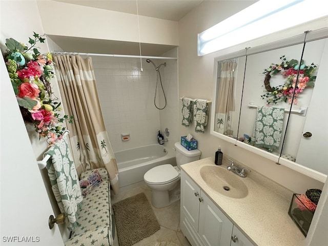 6300 S Pointe Blvd Unit 459, Fort Myers, FL 33919 - bathroom featuring vanity, shower / tub combo, and tile patterned flooring