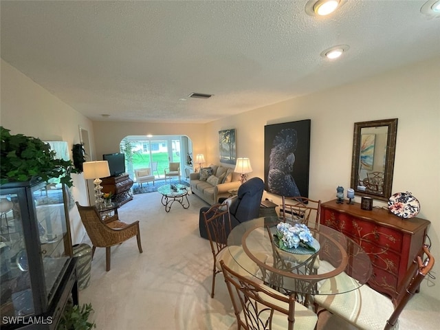 6300 S Pointe Blvd Unit 459, Fort Myers, FL 33919 - living room featuring a textured ceiling and light carpet