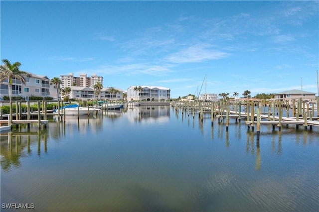 18068 San Carlos Blvd Unit 515, Fort Myers Beach, FL 33931 - dock area with a water view