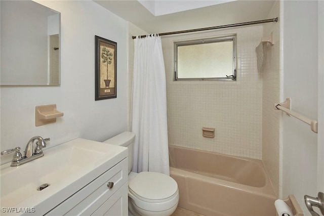 1721 Smugglers Cv, Naples, FL 34112 - bathroom with shower / bath combo with shower curtain and vanity