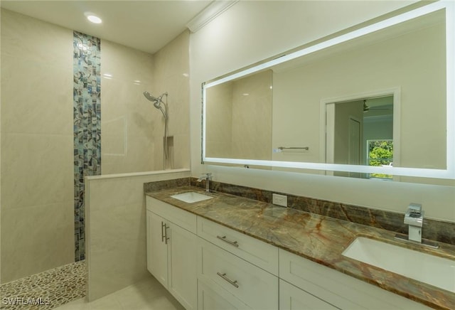 595 Carolina Ave, Fort Myers, FL 33905 - full bath with walk in shower and double vanity