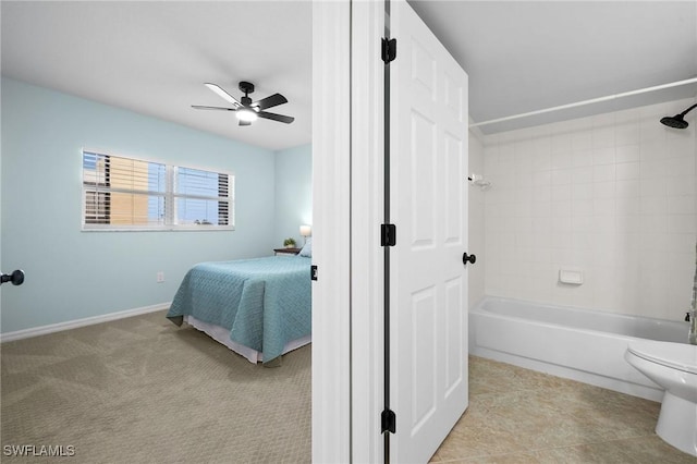 4411 Bay Beach Ln Unit 744, Fort Myers Beach, FL 33931 - bedroom featuring ceiling fan and baseboards